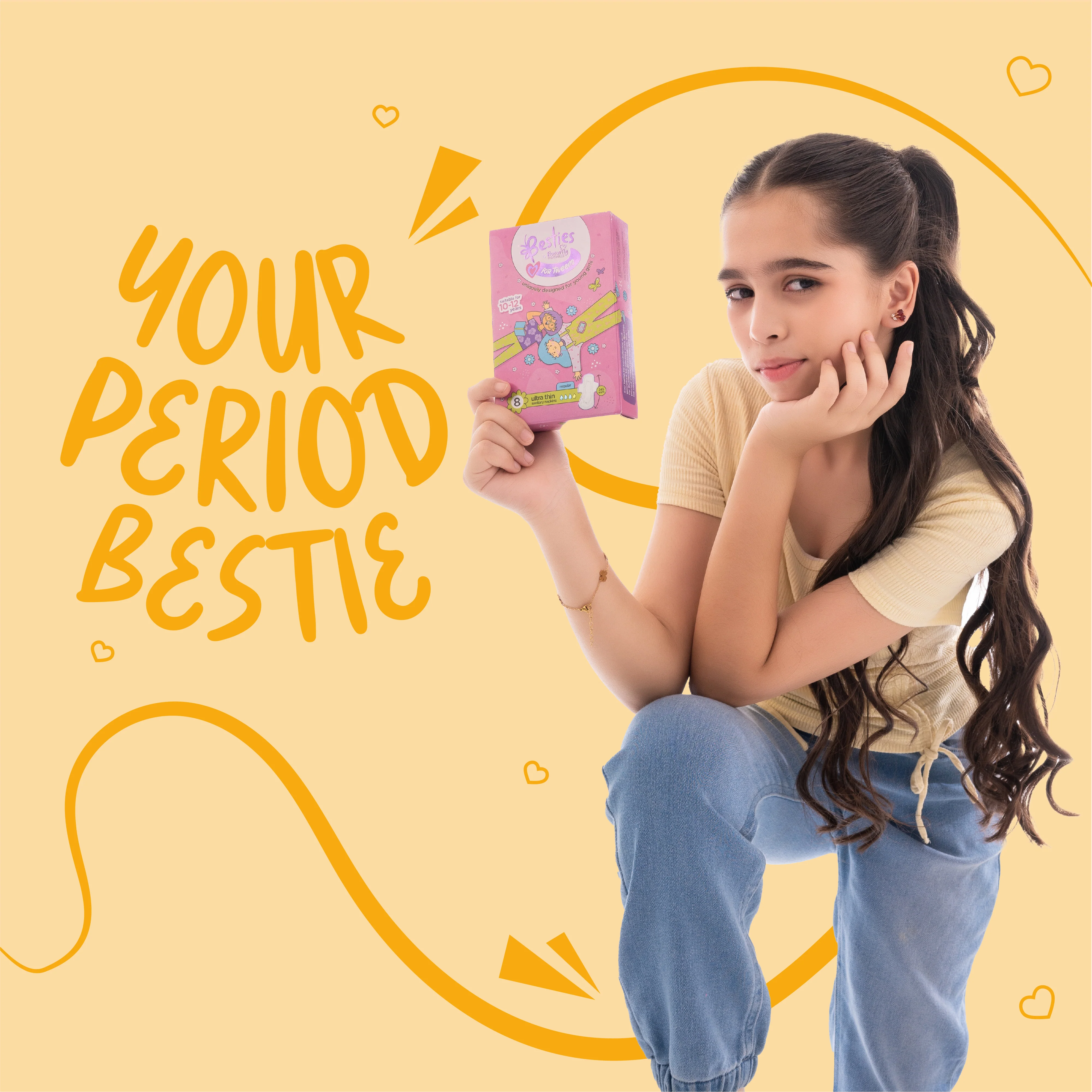 Besties by Butterfly Breathables Tweens Regular 8 pcs - Image 3