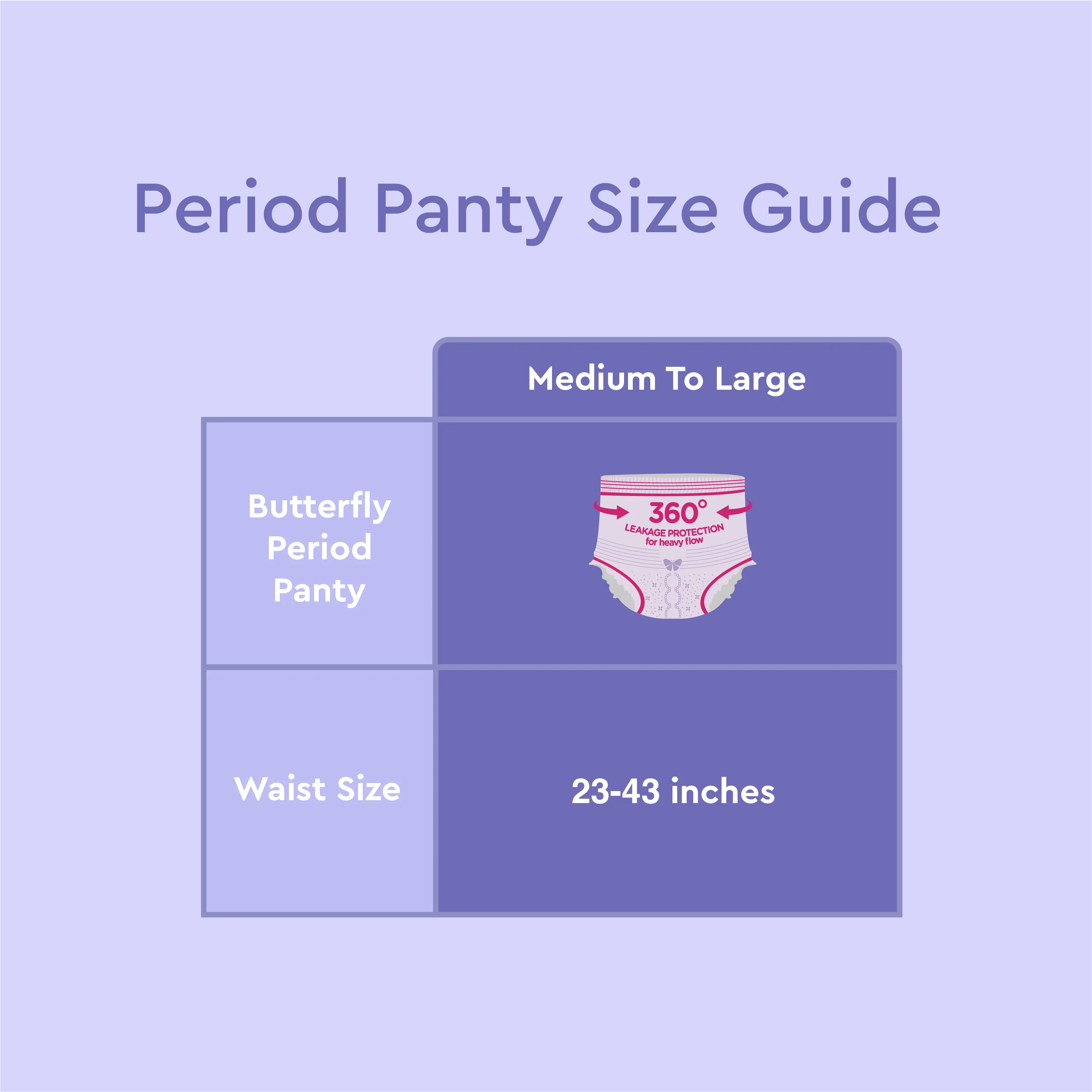 Butterfly Breathables Peaceful Nights Cottony Period Pants M-L Pack 2 Pcs - Image 3